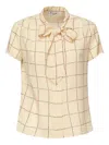 Loro Piana Febe Pussy-bow Silk Blouse In Neutral