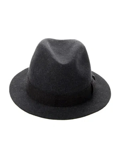 Pre-owned Loro Piana Fedora Hat In Blue