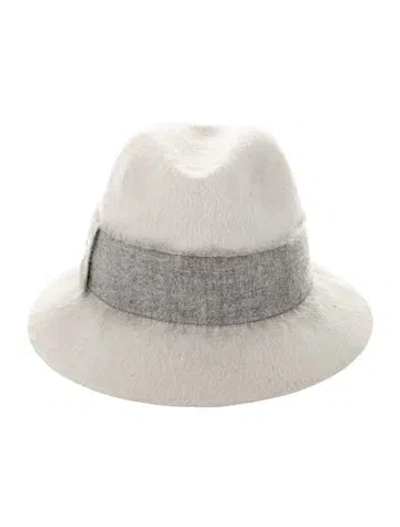 Pre-owned Loro Piana Fedora Hat In Gray