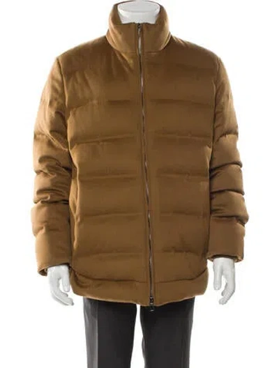 Pre-owned Loro Piana Fillmore Cashmere Puffer Coat W/ Tags In Brown
