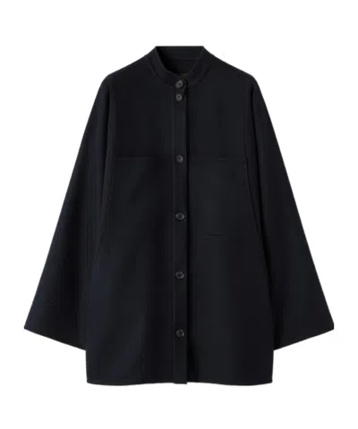 Loro Piana Finn Coat In Navy Blue