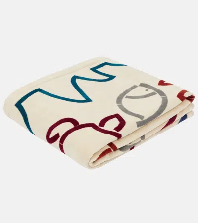 Loro Piana Fish And Turtle Cotton Terry Beach Towel