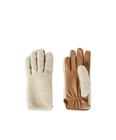 Loro Piana Five-finger Gloves In Ancient Papyrus