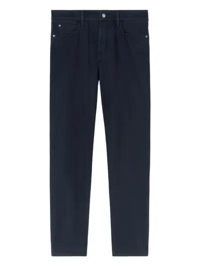 Loro Piana Five-pocket Cotton Trousers In Blue