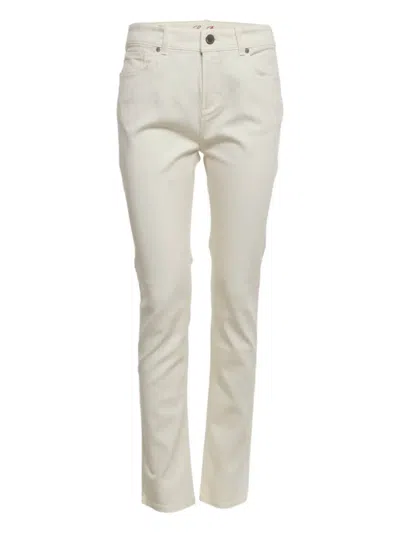 Pre-owned Loro Piana Five-pocket Jeans In White