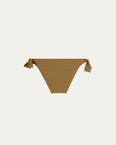 Loro Piana Flake Summer Shell Bikini Bottom In Summer Kaki