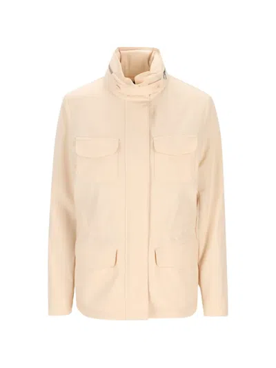 Loro Piana Flap-pockets Jacket In Pink