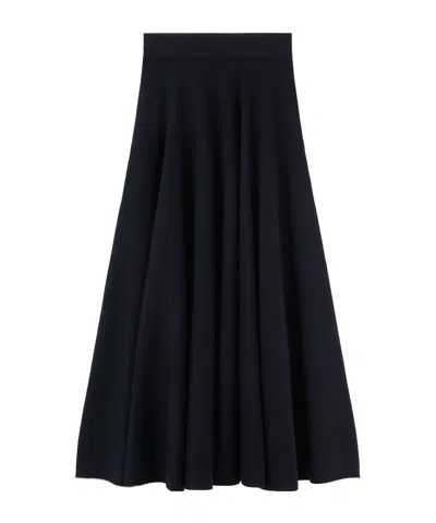 Loro Piana Flared Skirt In Black