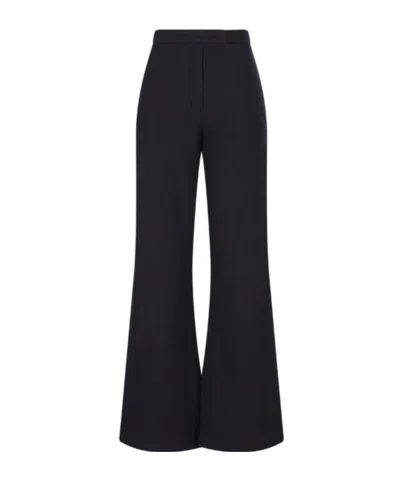 Loro Piana Flared Trousers In Black