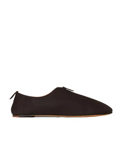 Loro Piana Flat-bottomed Happy Shoes In Brown