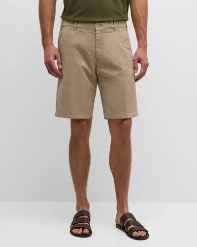 Loro Piana Flat-front Bermuda Shorts In Brown