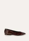 Loro Piana Primula Leopard-print Patent-leather Ballet Flats In Multicolor