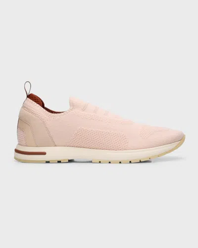 Loro Piana Flexy Knit Slip-on Trainer Sneakers In Pink