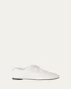 Loro Piana Floaty Cocooning Cashmere-lined Leather Flats In White