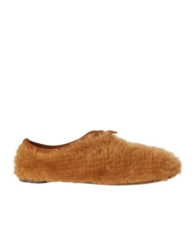 Loro Piana Floaty Flats In Gingerbread Gold Mixed Color