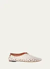 Loro Piana Floaty Macrame Ballerina Flats In 1615 Whisper Whit