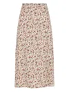 Loro Piana Simona Floral-print Silk Twill Midi Skirt In Multi