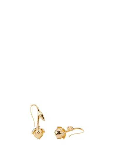 Loro Piana Flower Bud Earrings In Gemstone Sun Gold