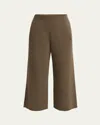 Loro Piana Fobello Baby Cashmere Wide-leg Trousers In Brown