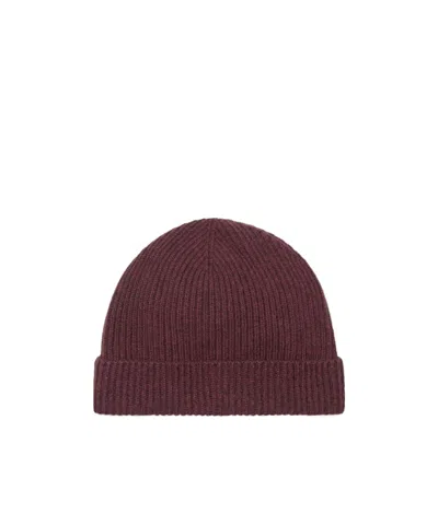 Loro Piana Fobello Cap In Burgundy Red