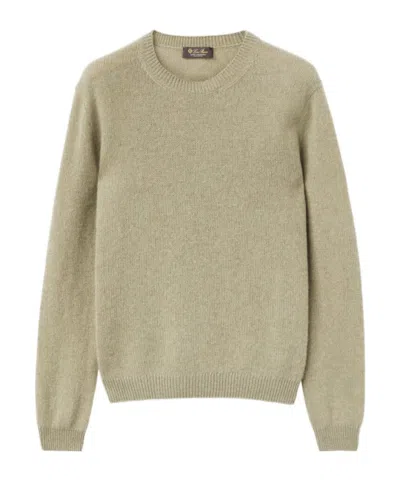 Loro Piana Fobello Round-neck Sweater In Coriander Seed Mixed Color