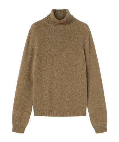 Loro Piana Fobello Turtleneck Jumper In Brown