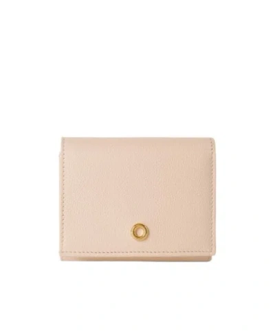 Loro Piana Folding Wallet In Cream Honey/sun Gold