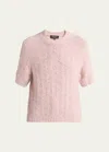 Loro Piana Cashmere And Silk Sweater In 3824 Silver Peony