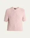 Loro Piana Folecchio Wool Cashmere Sweater In Silver Peony