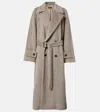 Loro Piana Foster Alpaca And Wool Trench Coat In Beige