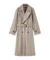 Loro Piana Foster Alpaca And Wool Trench Coat In Natural Brown