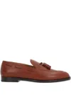 Loro Piana Francis Tasseled Leather Loafers In Brown