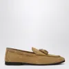 Loro Piana Francis Walk Suede Loafers In Beige