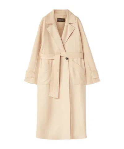 Loro Piana Freddy Double-breasted Cashmere Coat In Nude