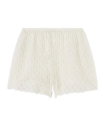 Loro Piana Fresh Linen Shorts In Jasmine Rice
