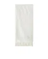 Loro Piana Fringed Cashmere Scarf In White