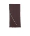 Loro Piana Fringed Scarf In Purple