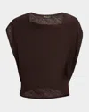 Loro Piana Gaia Cap-sleeve New Summer Twill Shirt