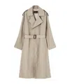 Loro Piana Double-breasted Trench Coat In Gray