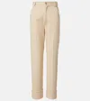 Loro Piana Garey High-rise Straight Jeans In Beige