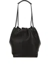 Loro Piana Gathered Shoulder Bag In Black