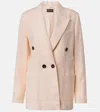 Loro Piana Blazer Genny Aus Leinen Und Wolle In Pink