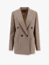 Loro Piana Genny Linen Blazer With Silk Lining