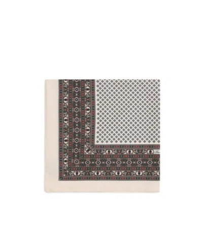 Loro Piana Geometric-pattern Scarf In Gray