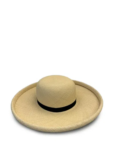 Loro Piana Georgia Panama Hat In Brown