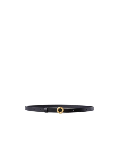 Loro Piana Ghiera Eyelet Belt In Black