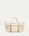 Loro Piana Ghiera Large Leather Shopper Tote Bag In Multi