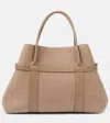 Loro Piana Ghiera Large Leather Tote Bag In Beige
