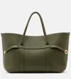 Loro Piana Ghiera Large Leather Tote Bag In Green