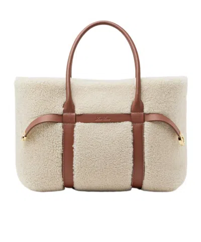 Loro Piana Ghiera Small Handbag In Neutral